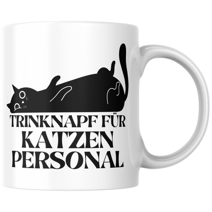Trinknapf Für Katzenpersonal Besitzer Katze Selbstironisch Kaffee Tasse