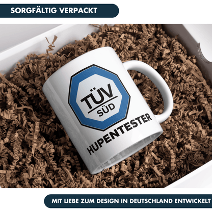 TÜV Hupentester Kaffee Tasse