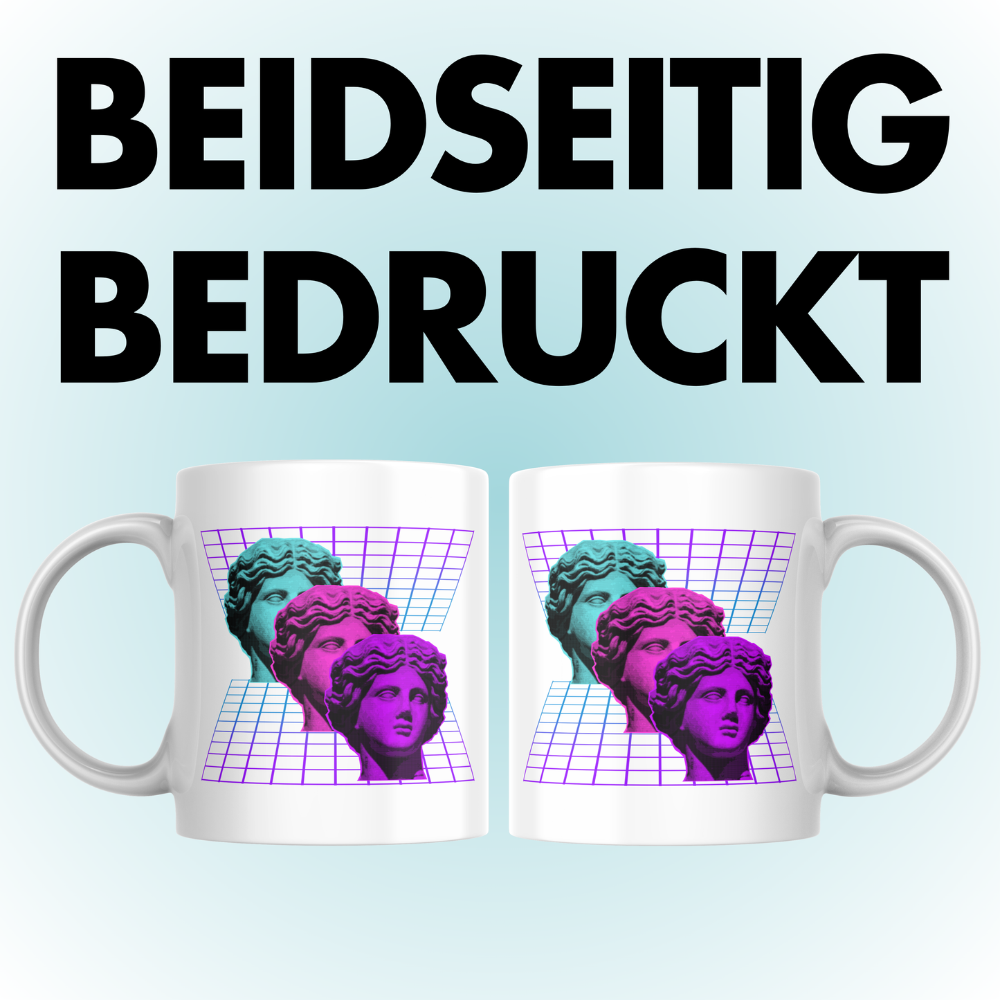 Vaporwave Statuen Kaffee Tasse