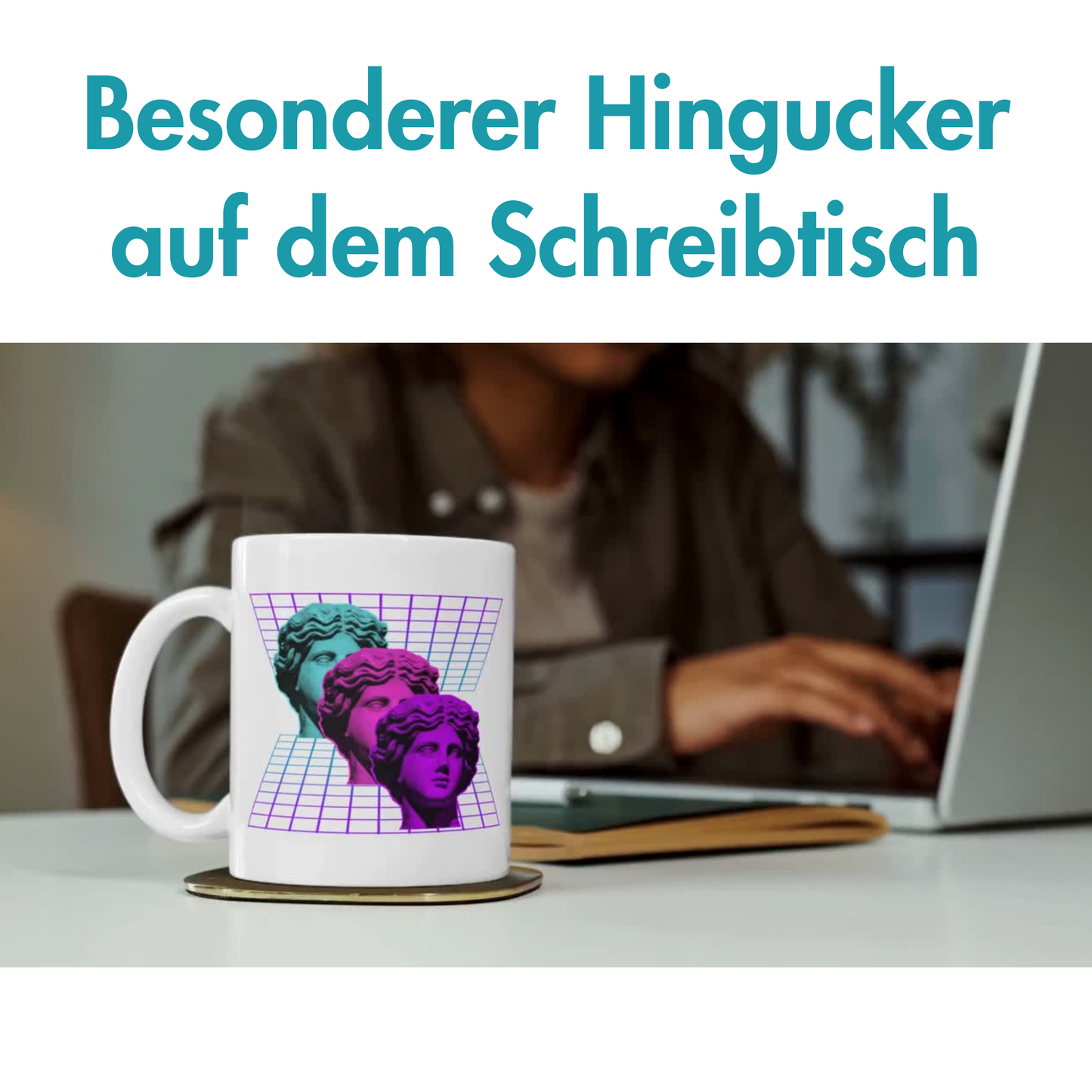 Vaporwave Statuen Kaffee Tasse