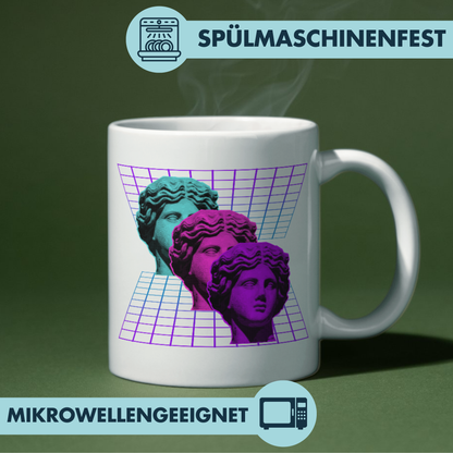 Vaporwave Statuen Kaffee Tasse