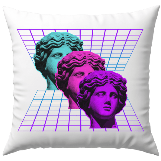 Griechische Statuen Vaporwave Deko Kissen