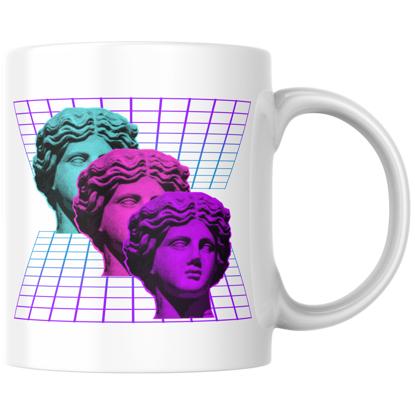 Vaporwave Statuen Kaffee Tasse