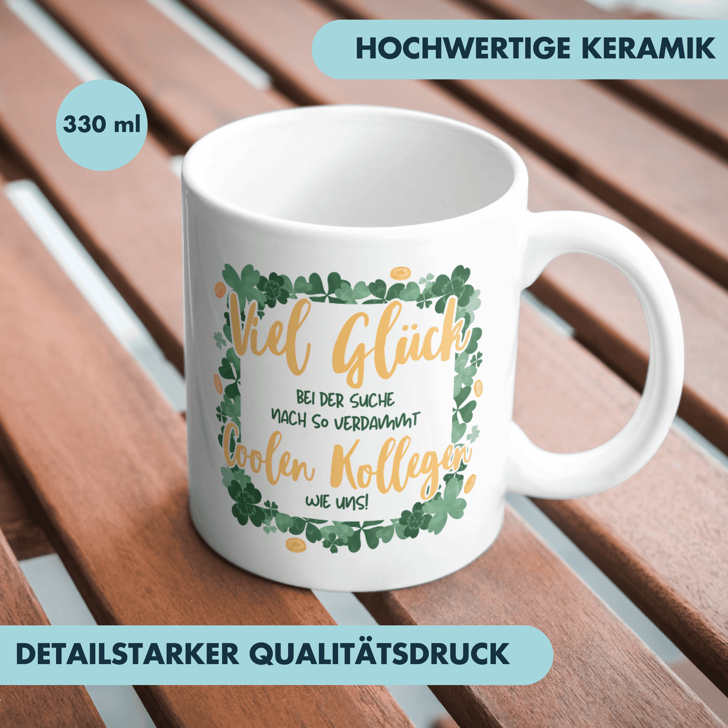 Viel Glück Auf Der Suche Nach So Verdammt Coolen Kollegen Wie Uns Abschiedsgeschenk Kaffee Tasse