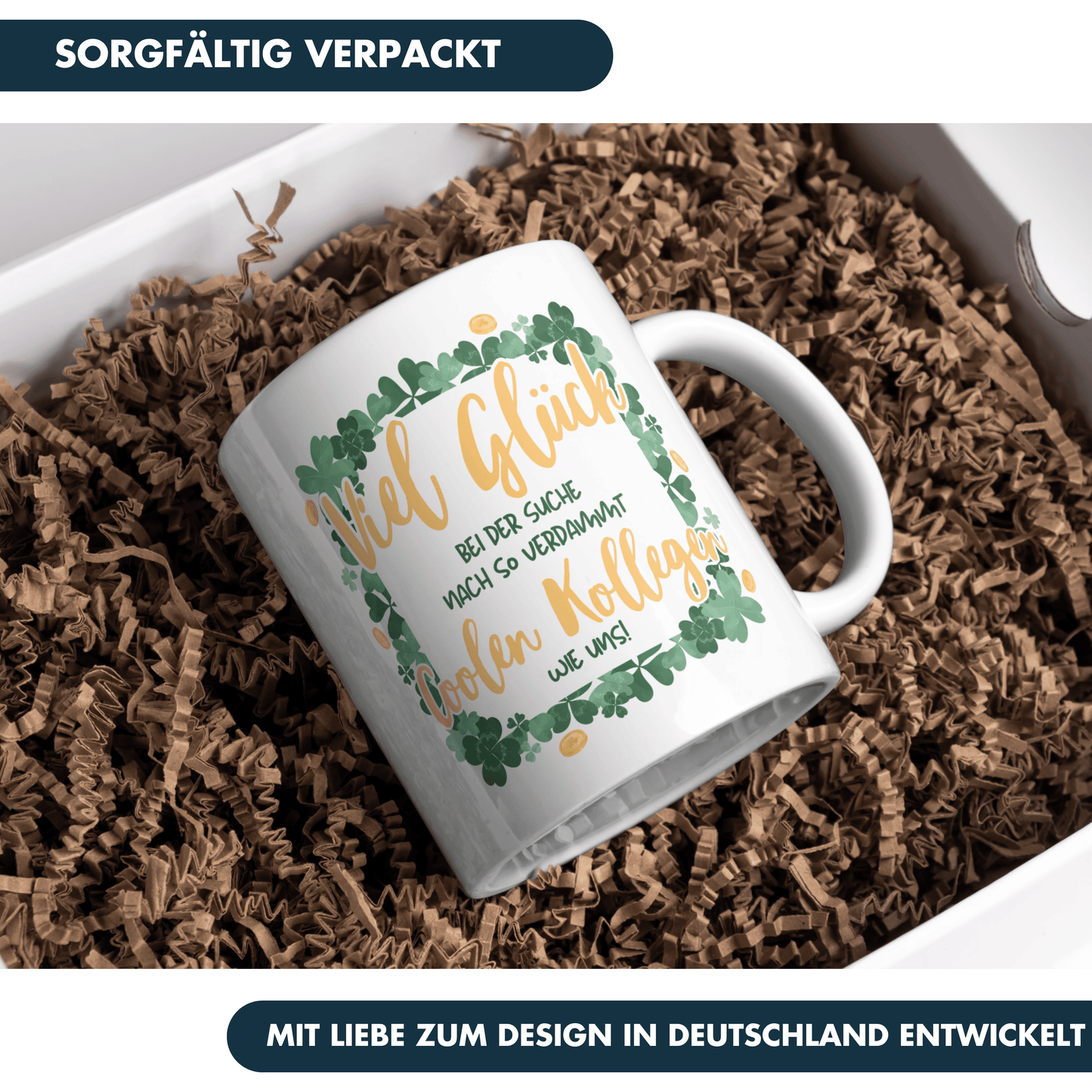 Viel Glück Auf Der Suche Nach So Verdammt Coolen Kollegen Wie Uns Abschiedsgeschenk Kaffee Tasse