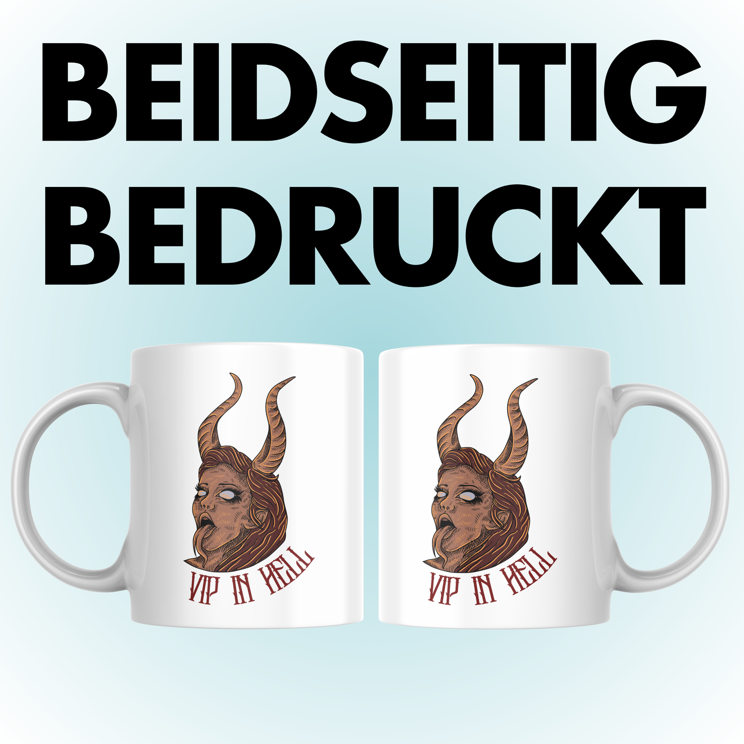 VIP In Hell Horror Teufel Kaffee Tasse