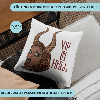 VIP In Hell Dämon Horror Deko Kissen