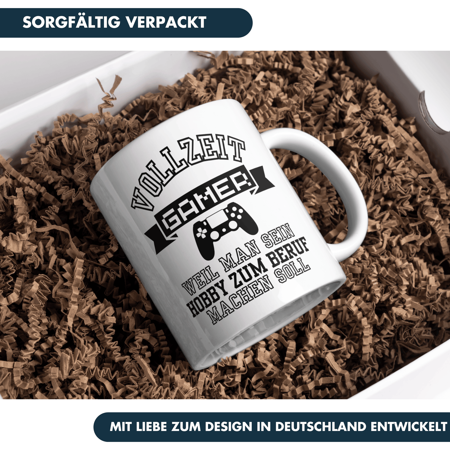Vollzeit Gamer Weil Man Sein Hobby Zum Beruf Machen Soll Kaffee Tasse