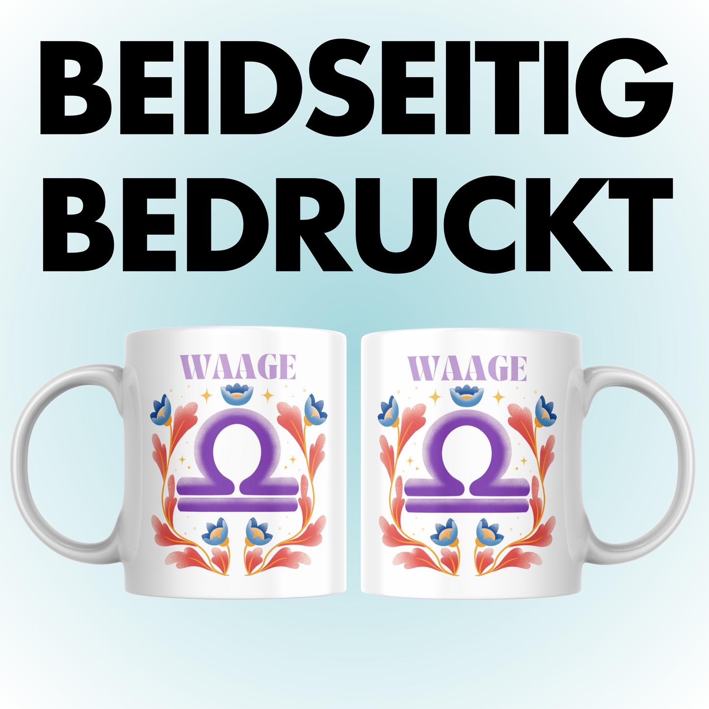 Waage Libra Sternzeichen Kaffee Tasse