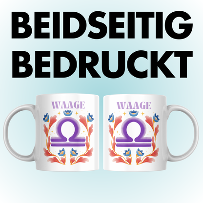 Waage Libra Sternzeichen Kaffee Tasse