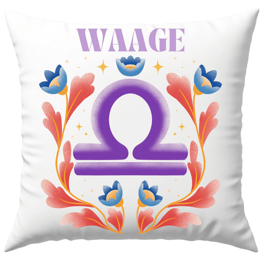Waage Libra Sternzeichen Deko Kissen