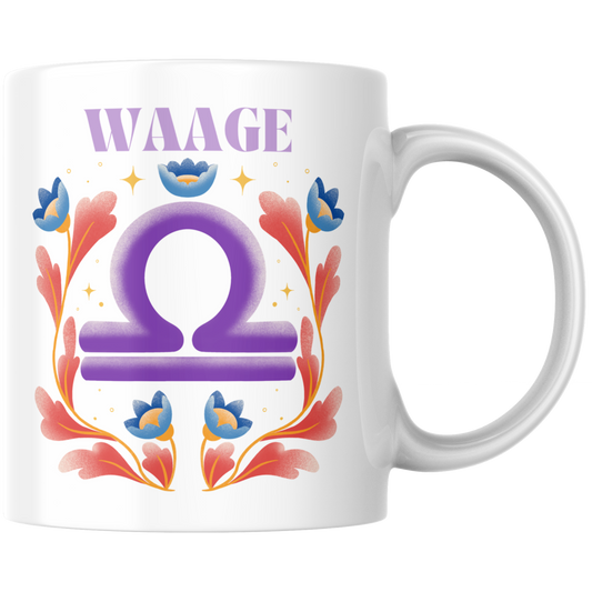 Waage Libra Sternzeichen Kaffee Tasse