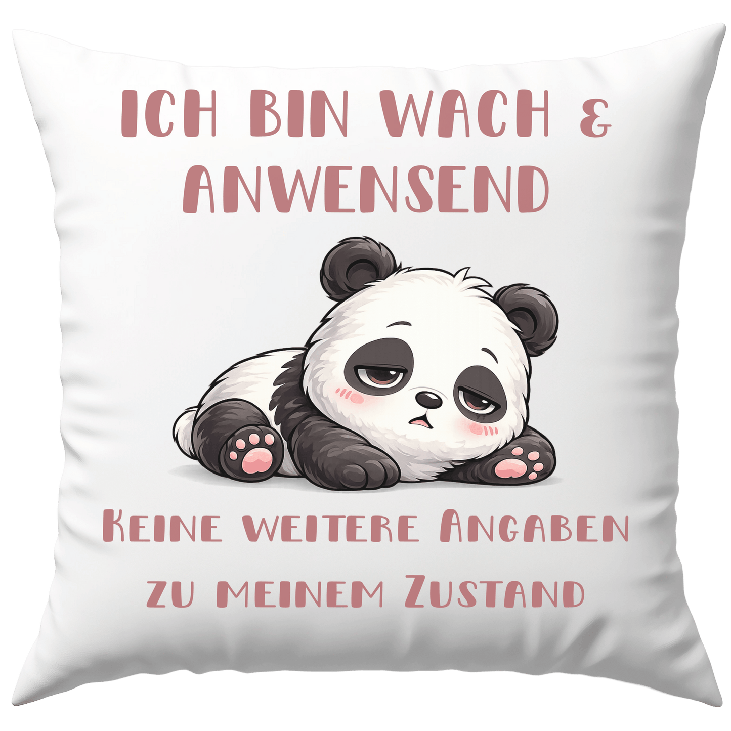 Ich Bin Wach Und Anwesend Keine Weiteren Angaben Zu Meinem Zustand Deko Kissen