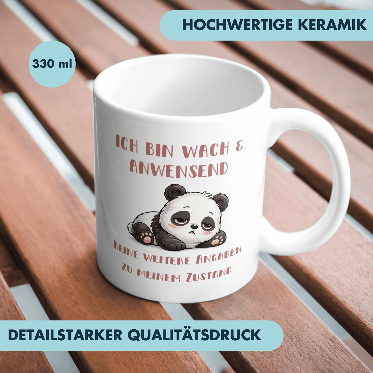 Ich Bin Wach Und Anwesend Keine Weiteren Angaben Zu Meinem Zustand Kaffee Tasse