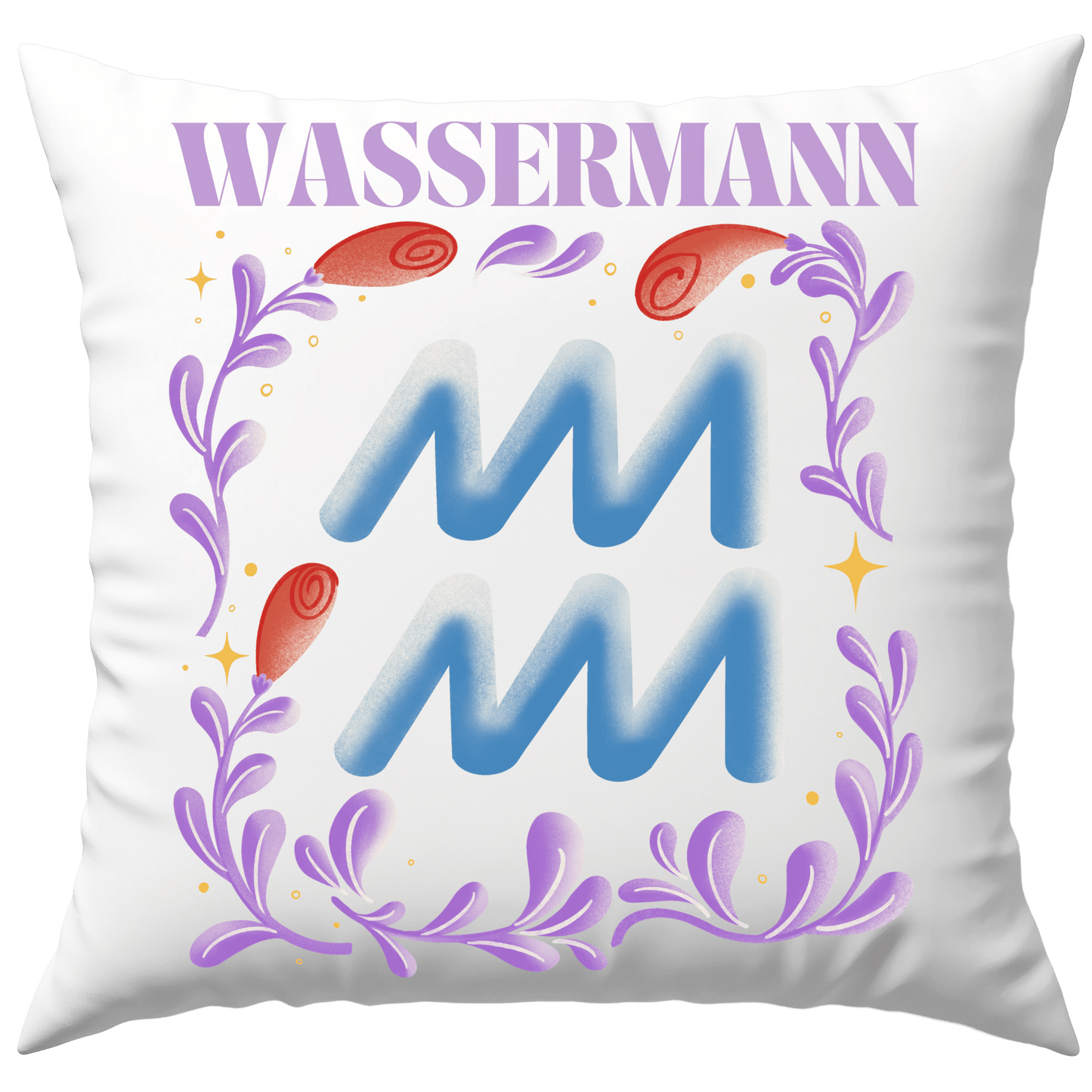 Wassermann Aquarius Sternzeichen Deko Kissen