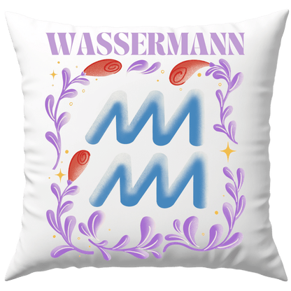 Wassermann Aquarius Sternzeichen Deko Kissen