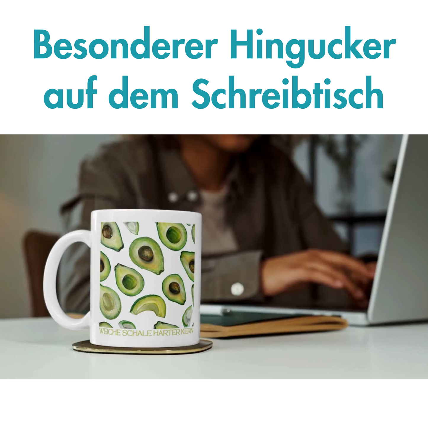 Weiche Schale Harter Kern Avocado Kaffee Tasse