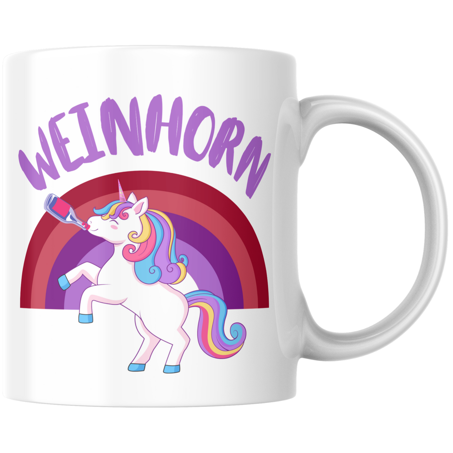 Weinhorn Einhorn Glühwein Kaffee Tasse