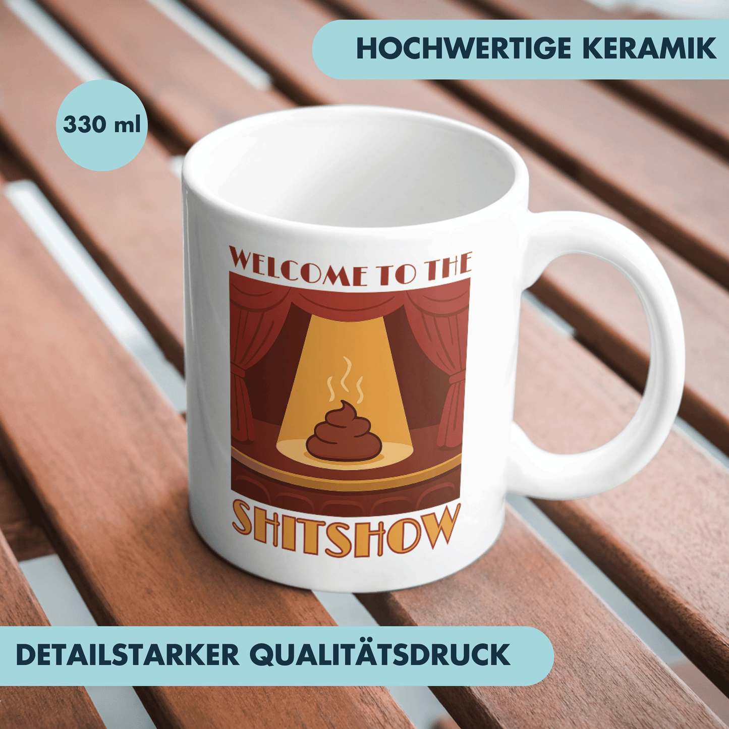 Welcome To The Shitshow Kaffee Tasse