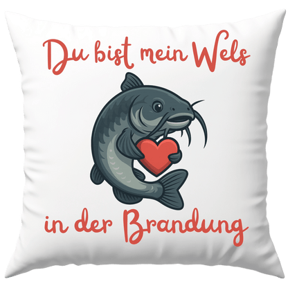 Du Bist Mein Wels In Der Brandung Liebe Deko Kissen