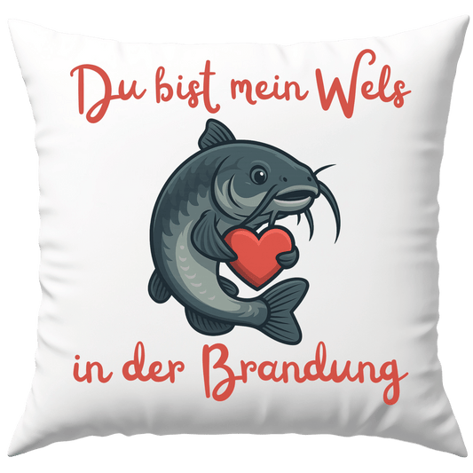 Du Bist Mein Wels In Der Brandung Liebe Deko Kissen