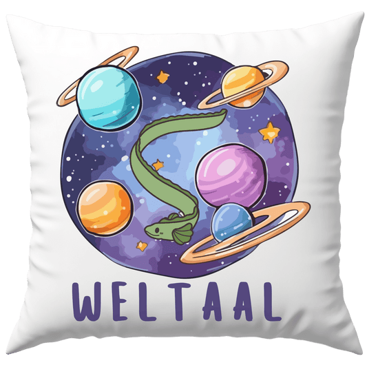 Weltaal Aal Wortspiel Deko Kissen