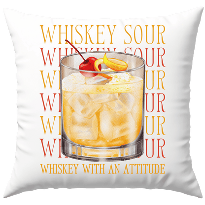 Whiskey Sour Whiskey With An Attitude Cocktail Deko Kissen
