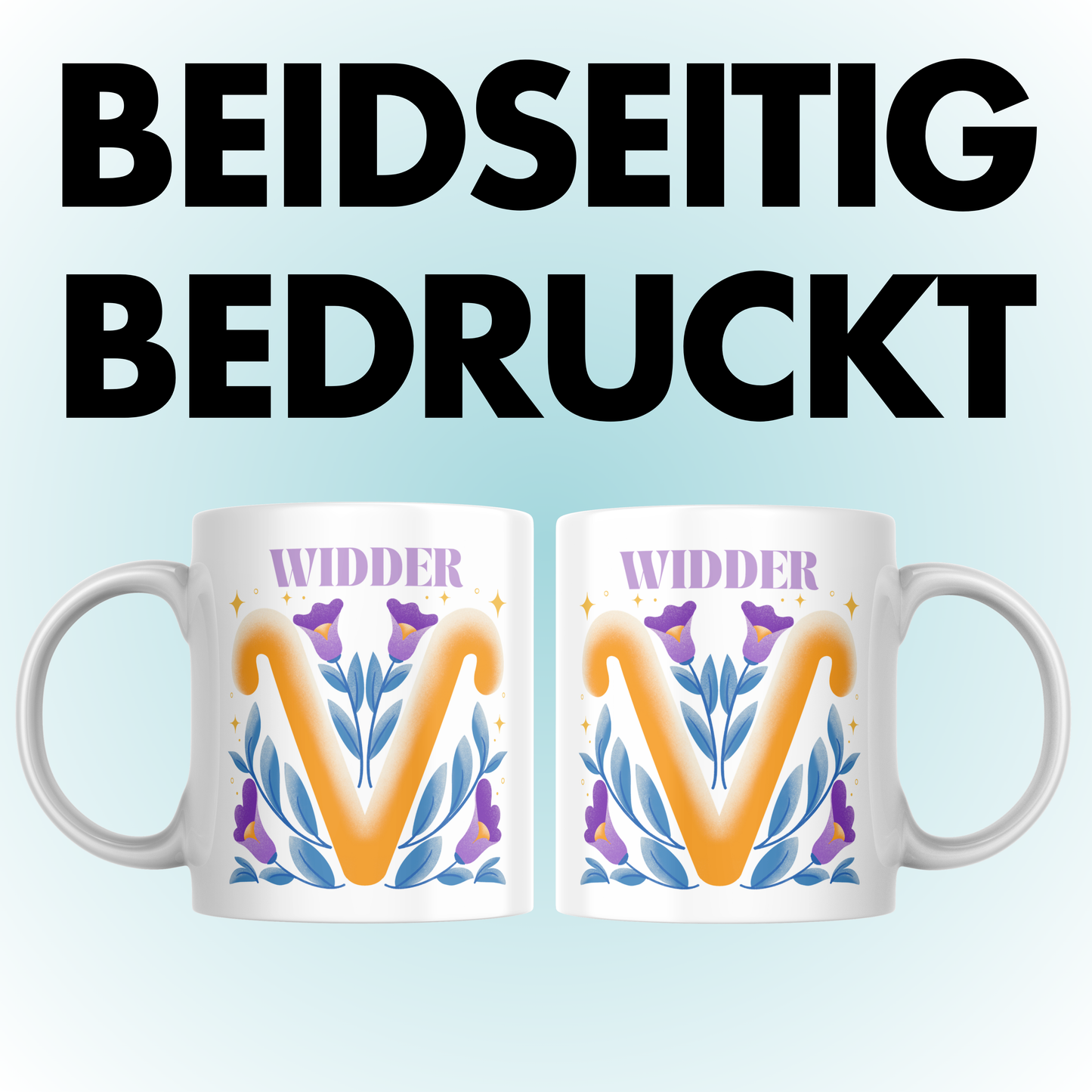 Widder Aries Sternzeichen Kaffee Tasse