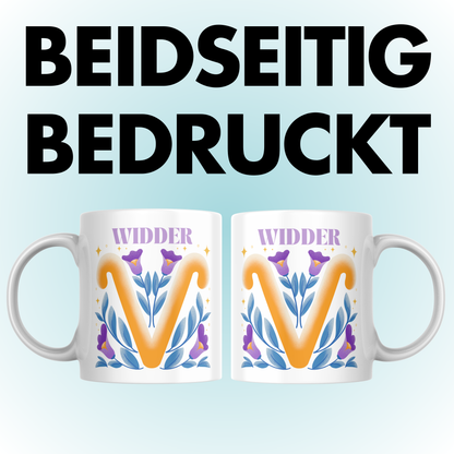 Widder Aries Sternzeichen Kaffee Tasse