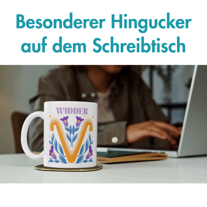 Widder Aries Sternzeichen Kaffee Tasse