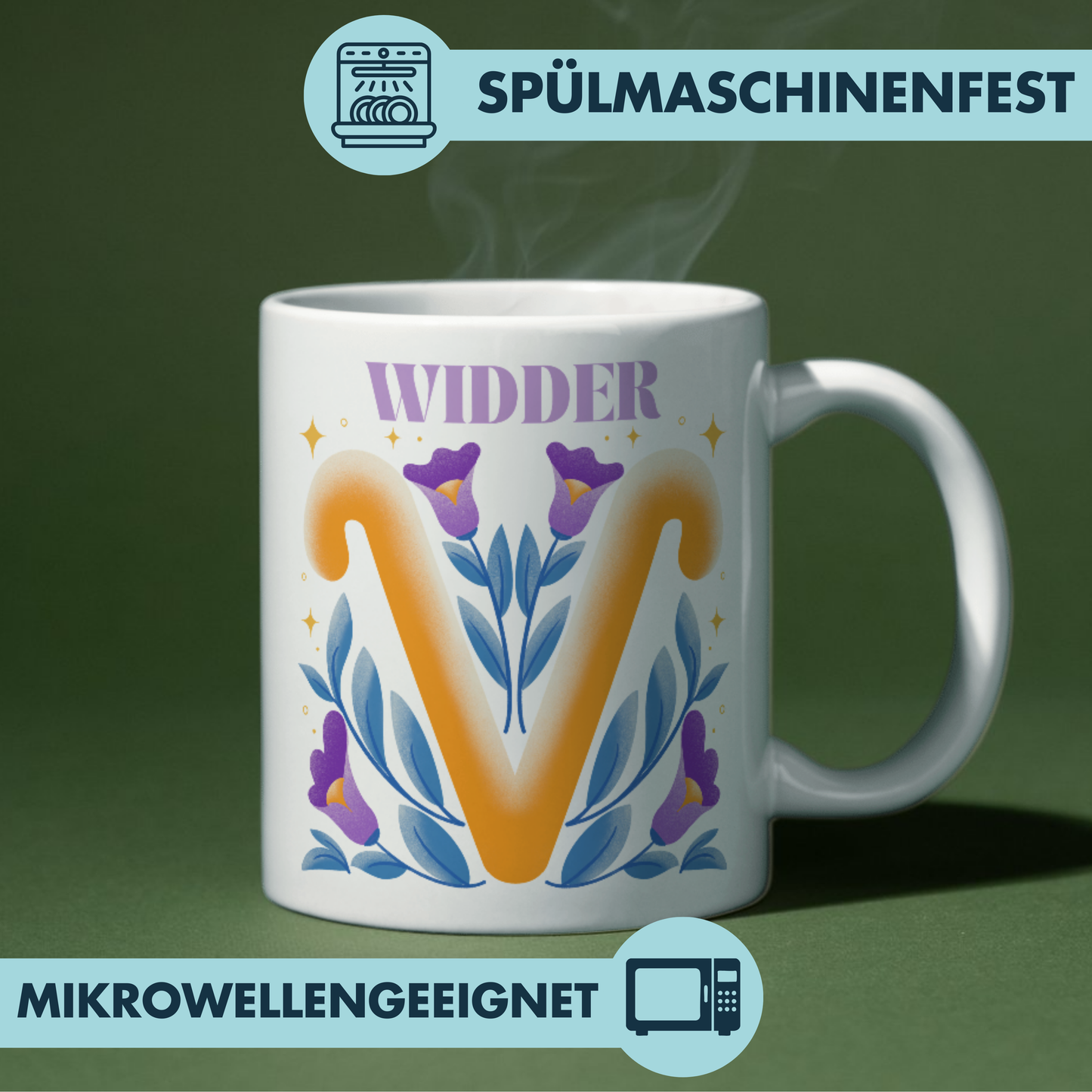 Widder Aries Sternzeichen Kaffee Tasse