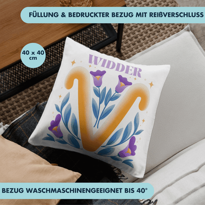 Widder Aries Sternzeichen Deko Kissen