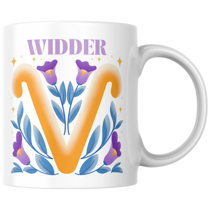 Widder Aries Sternzeichen Kaffee Tasse