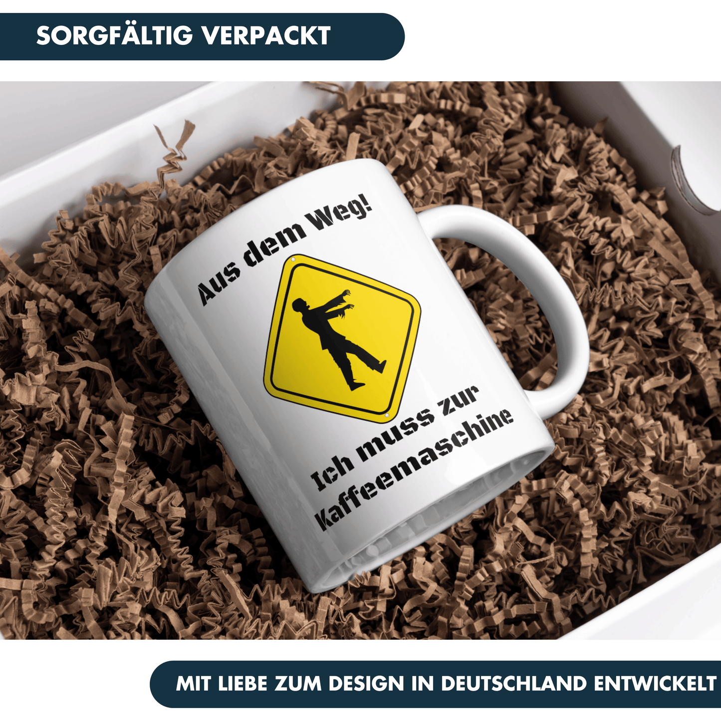 Aus Dem Weg Ich Muss Zur Kaffeemaschine Zombie Kaffee Tasse