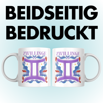 Zwillinge Gemini Sternzeichen Kaffee Tasse
