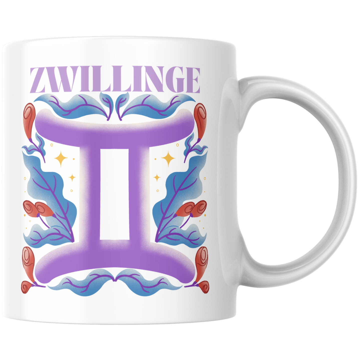 Zwillinge Gemini Sternzeichen Kaffee Tasse