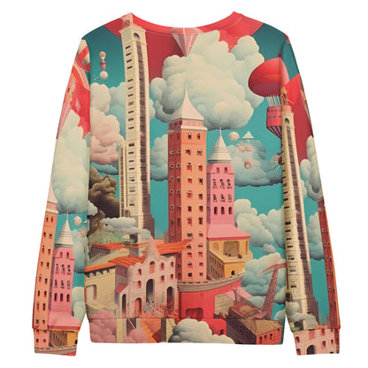 Wolkenstadt Surrealismus Pullover