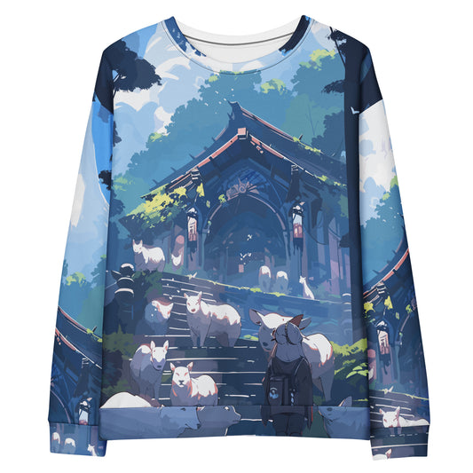 Schrein im Wald Anime Pullover