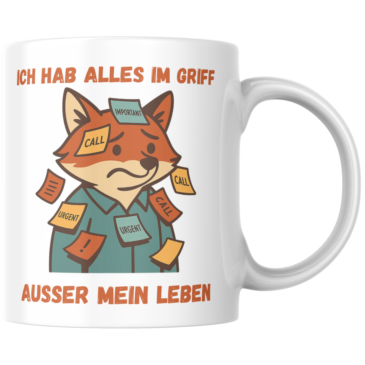 Ich Hab Alles Im Griff Außer Mein Leben Selbstironie Fuchs Kaffee Tasse