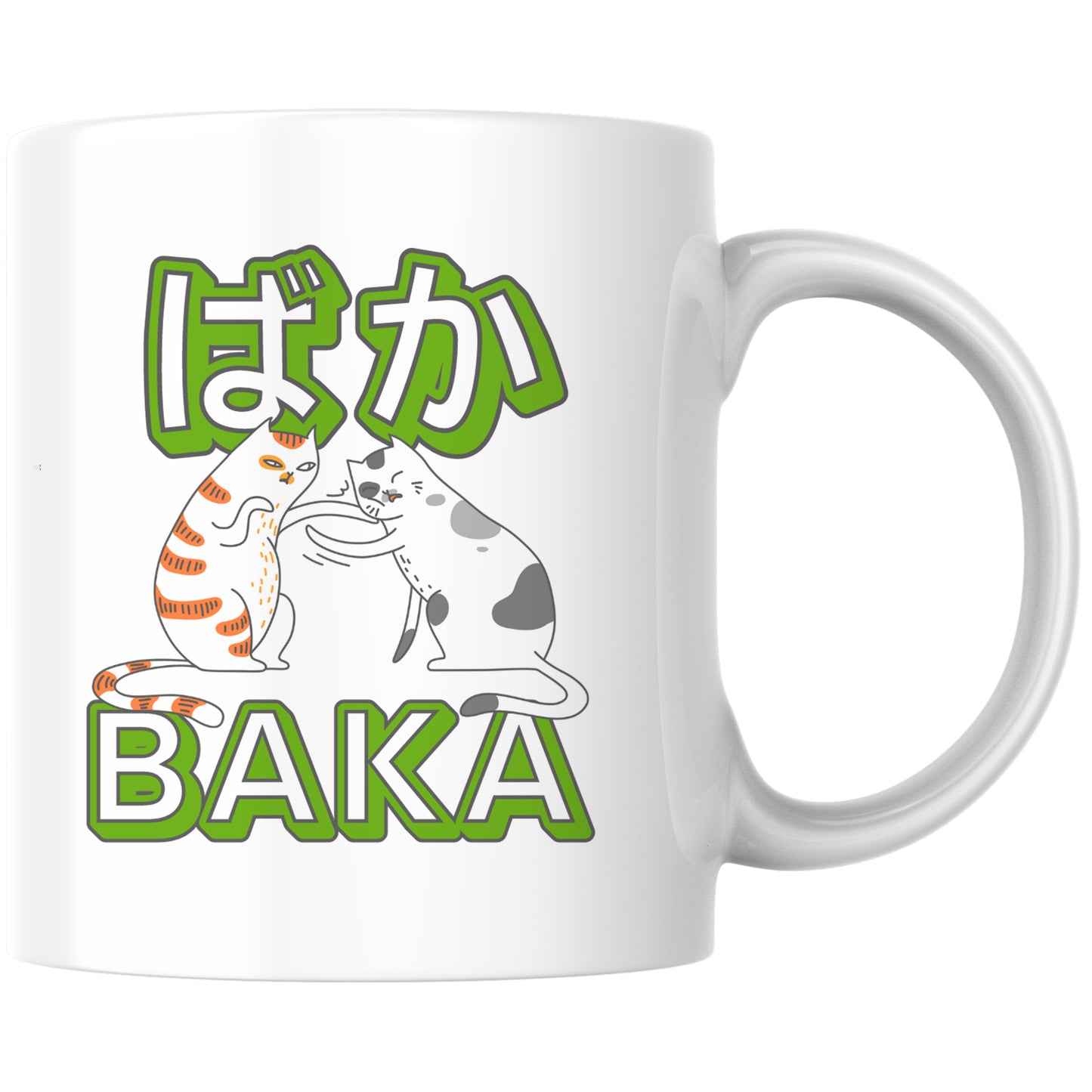 Baka Katzen Backpfeife Anime Kaffee Tasse