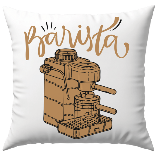 Barista Kaffee Siebträgermaschine Deko Kissen