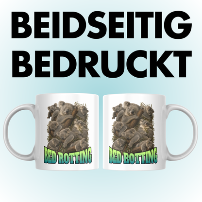 Bed Rotting Koala Bootleg Kaffee Tasse