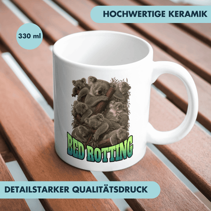 Bed Rotting Koala Bootleg Kaffee Tasse