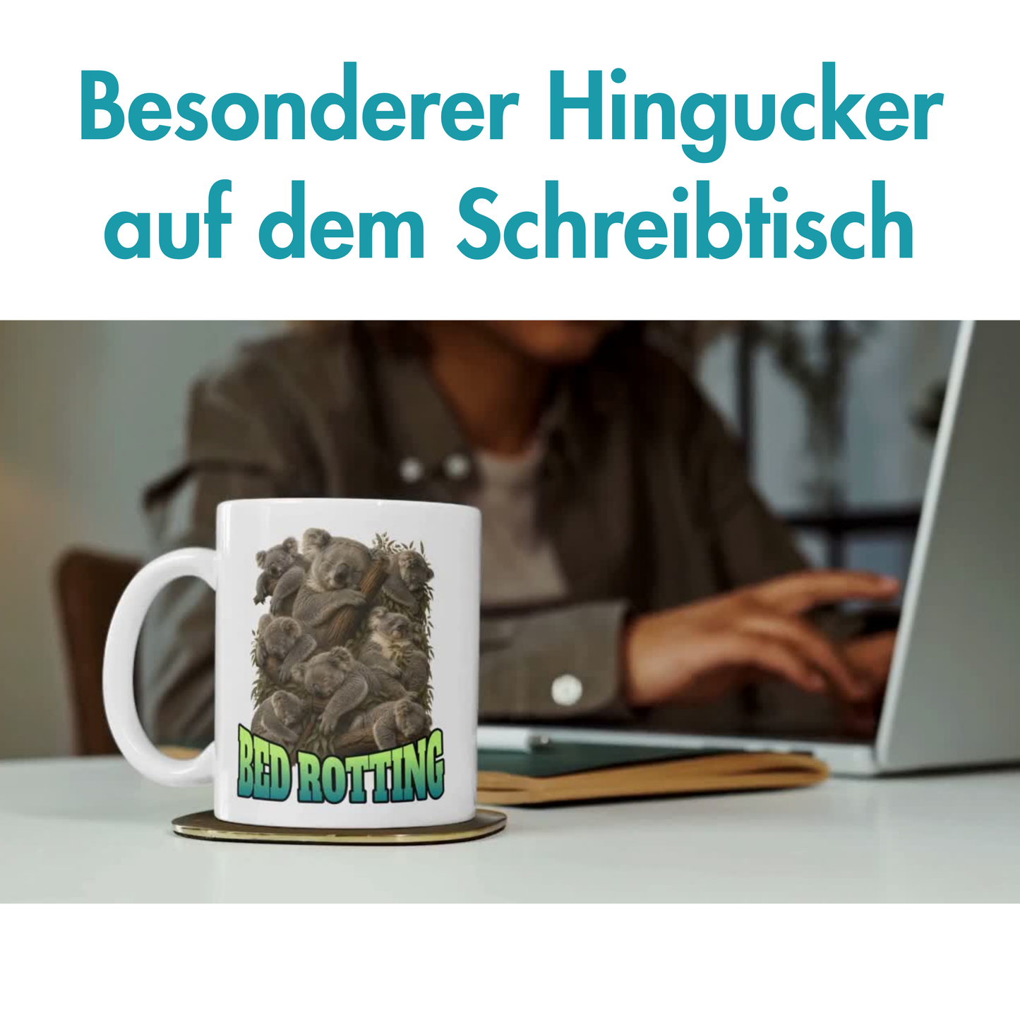 Bed Rotting Koala Bootleg Kaffee Tasse