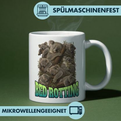 Bed Rotting Koala Bootleg Kaffee Tasse