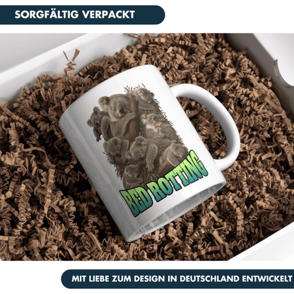 Bed Rotting Koala Bootleg Kaffee Tasse
