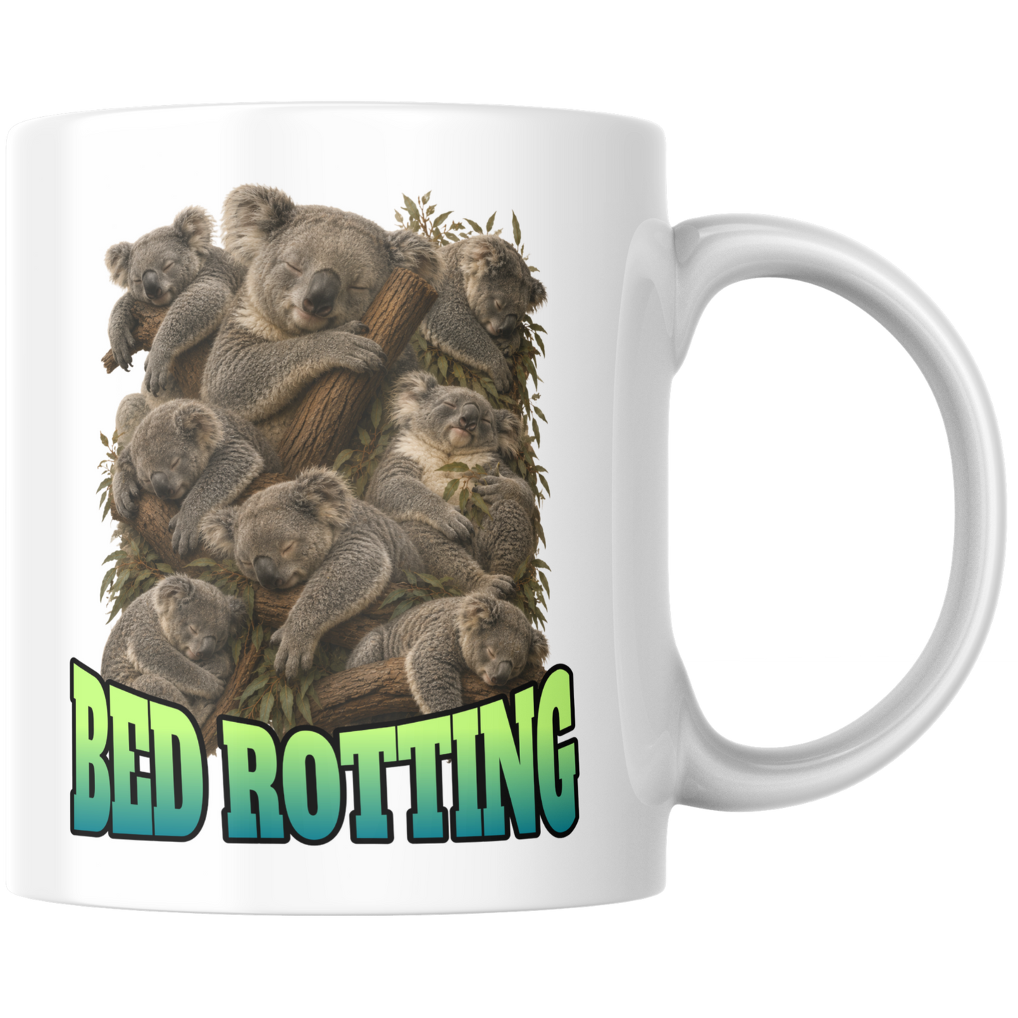 Bed Rotting Koala Bootleg Kaffee Tasse