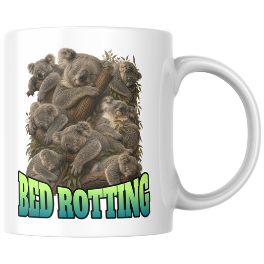 Bed Rotting Koala Bootleg Kaffee Tasse