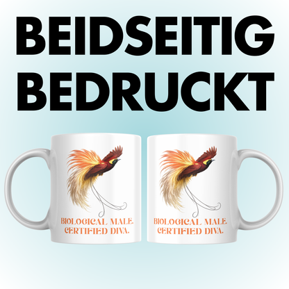 Biological Male Certified Diva Paradiesvogel Kaffee Tasse