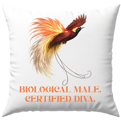 Biological Male Certified Diva Paradiesvogel Deko Kissen